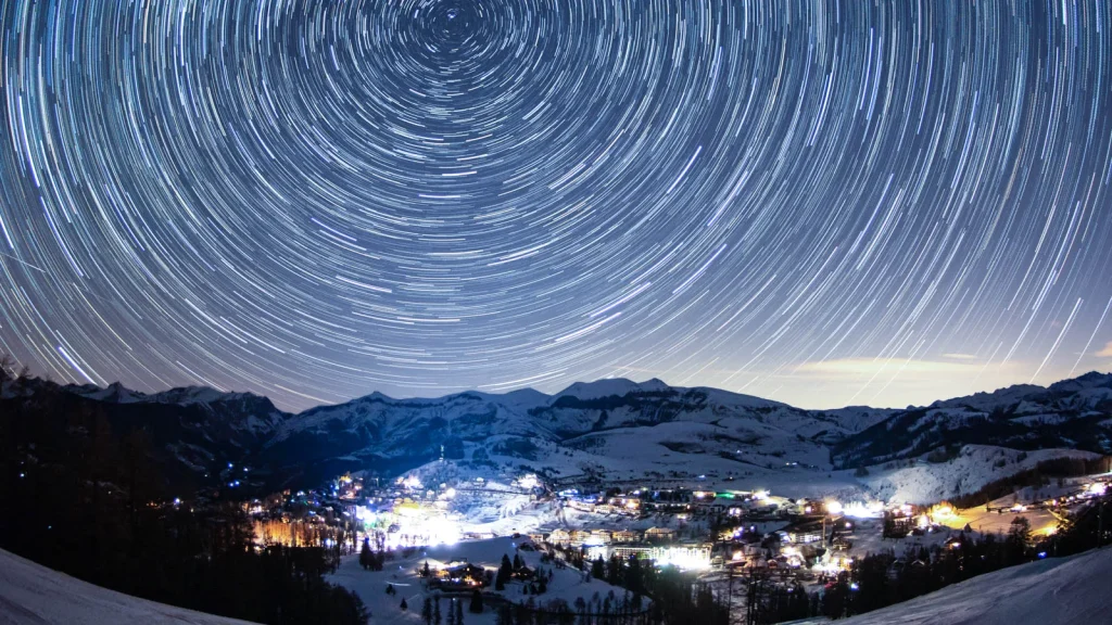 Ciel Étoilé à Valberg en hiver