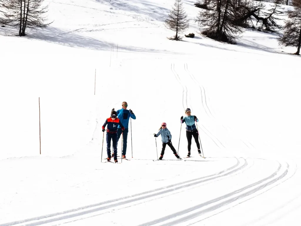 Ski de fond en famille sur le domaine nordique Beuil Les Launes