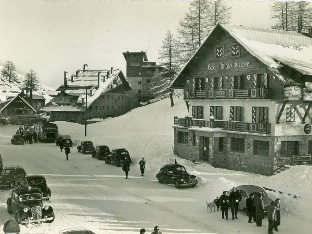 Photo d'archive du village de Valberg