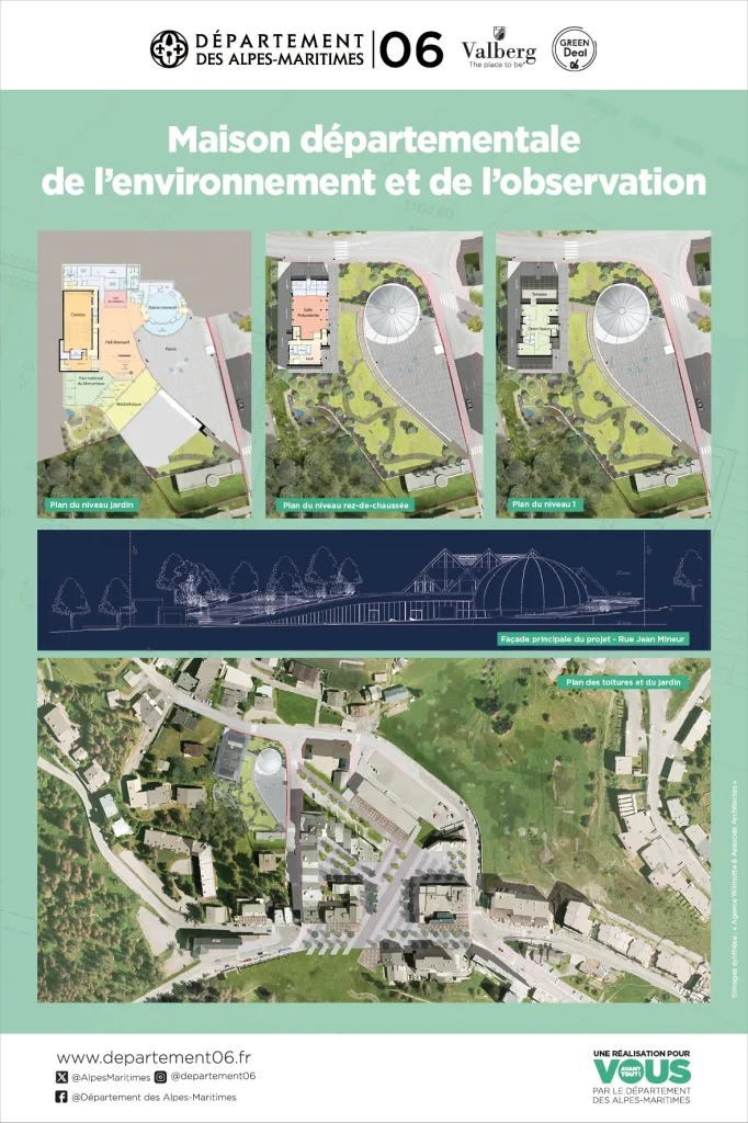 Planches explicatives Maison Départementale de l'Observation te de l'Environnement à Valberg