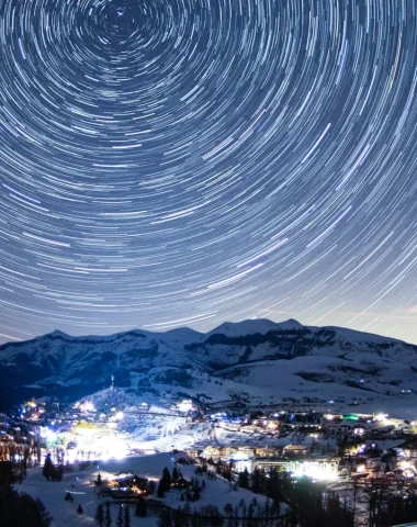 Ciel Étoilé à Valberg en hiver