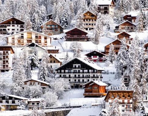 Chalets de Valberg en hiver