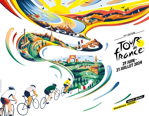 Affiche Officielle du Tour de France 2024