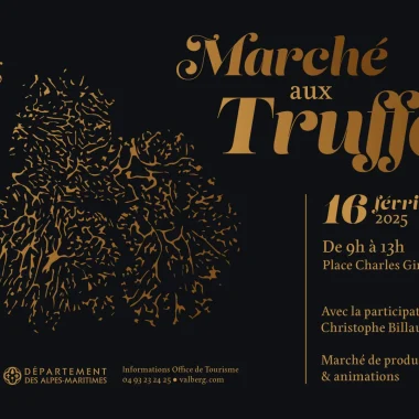 Affiche du Marché aux truffes à Valberg 2025